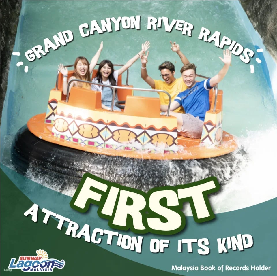 Sunway Lagoon Water Theme Park Ticket Pass with Access to All 6 Zones | Malaysia