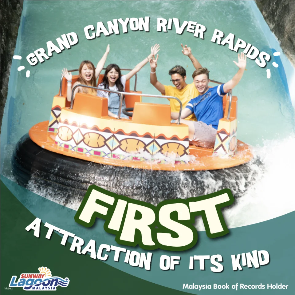 Sunway Lagoon Water Theme Park Ticket Pass with Access to All 6 Zones | Malaysia