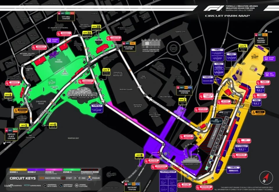 F1 Singapore Airlines Singapore Grand Prix 2026 @ Marina Bay Street Circuit | Formula 1 Singapore