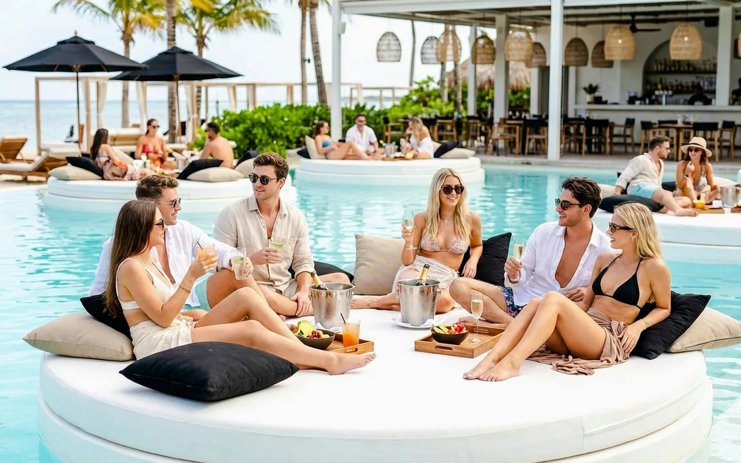 FINNS Beach Party Lagoon Zone: Party Lagoon Island Bed (up to 8 pax) Image 1