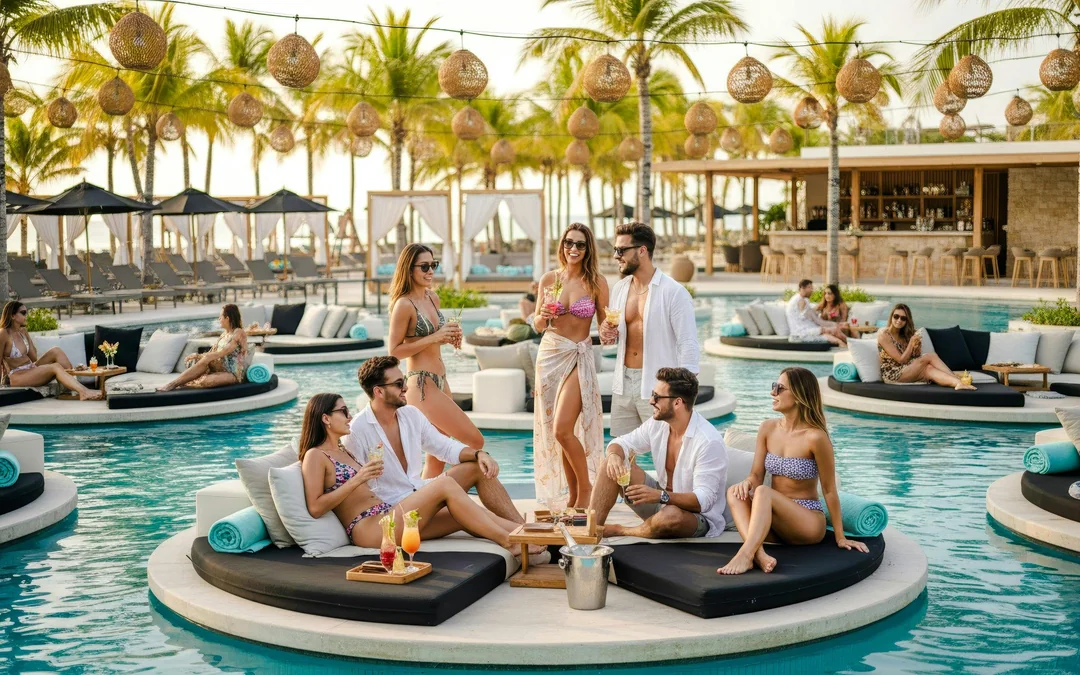FINNS Beach Party Lagoon Zone: Party Lagoon Island Bed (up to 8 pax) Image 3