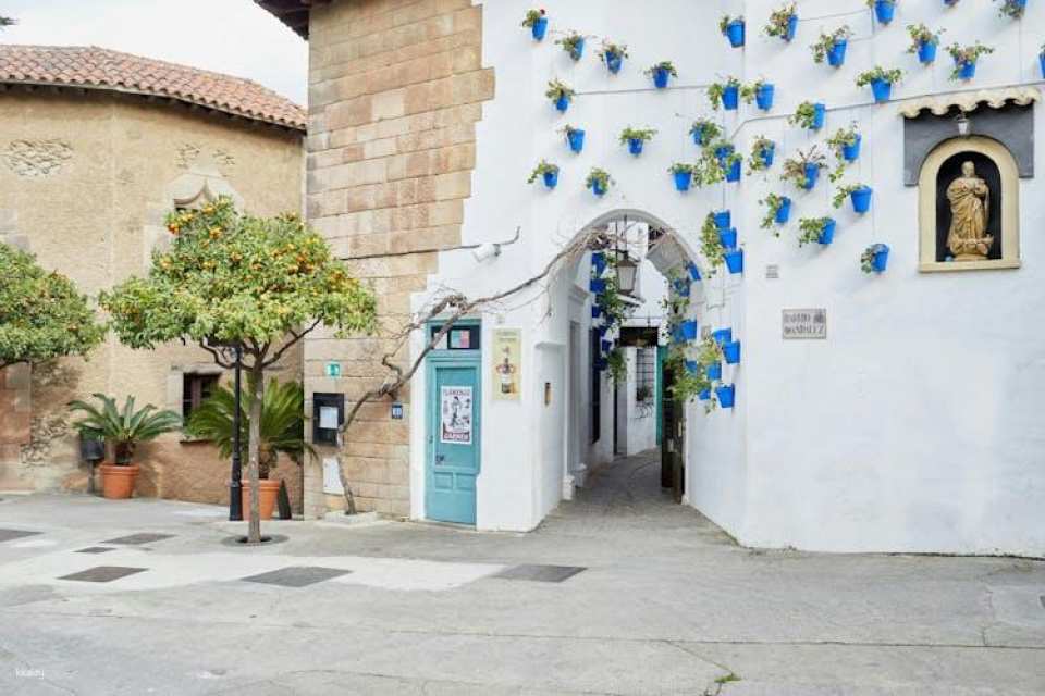 Flamenco show with Spanish dinner and entry to Poble Espanyol