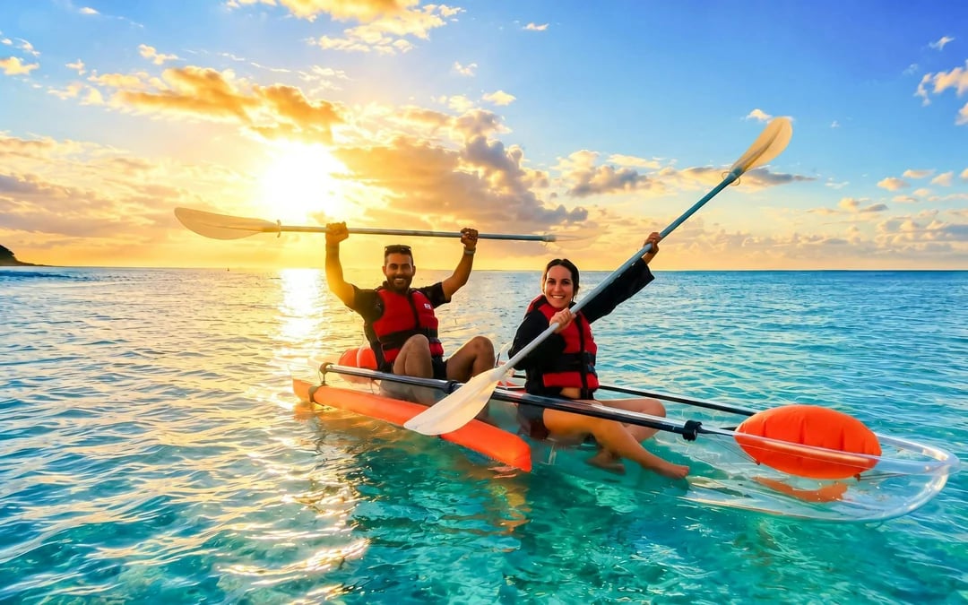 Flic en Flac Tandem Transparent Kayak Rental Image 5