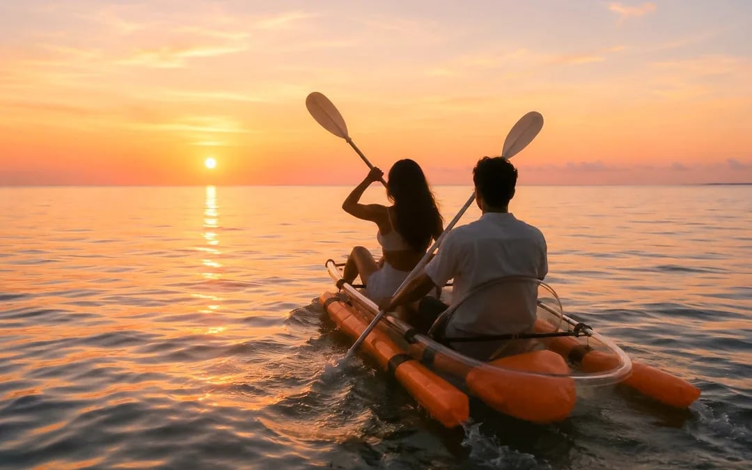 Flic en Flac Tandem Transparent Kayak Rental Image 6
