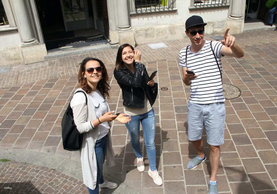 Fribourg interactive scavenger hunt with smartphone
