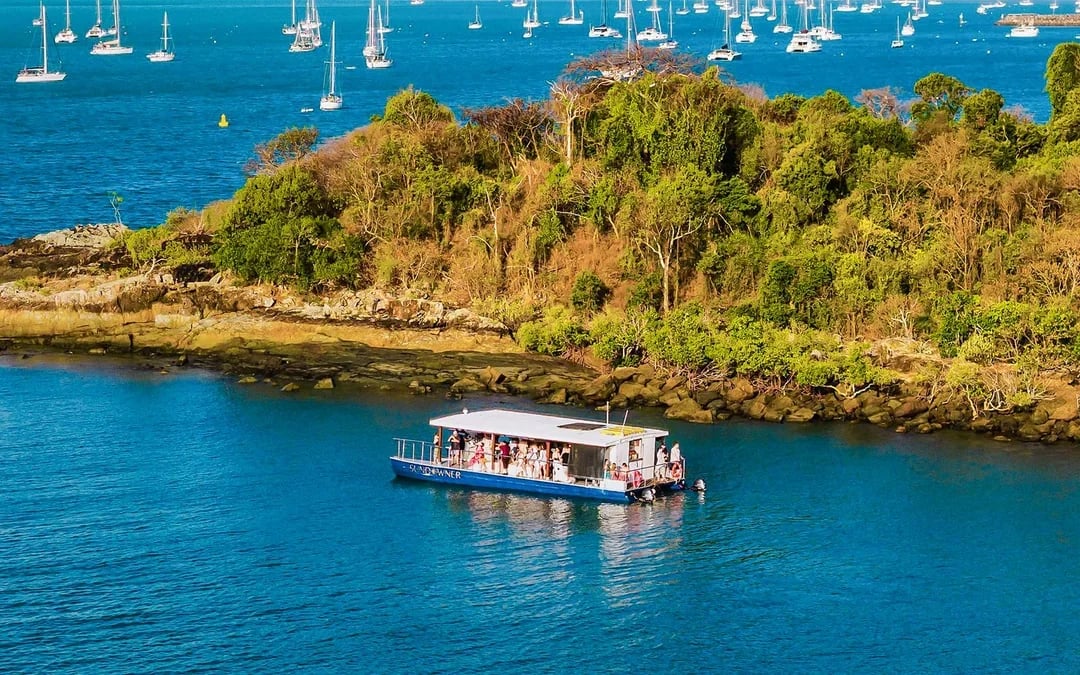 From Airlie Beach: Sundowner Whitsunday Cruise with Sparkling Wine Image 4