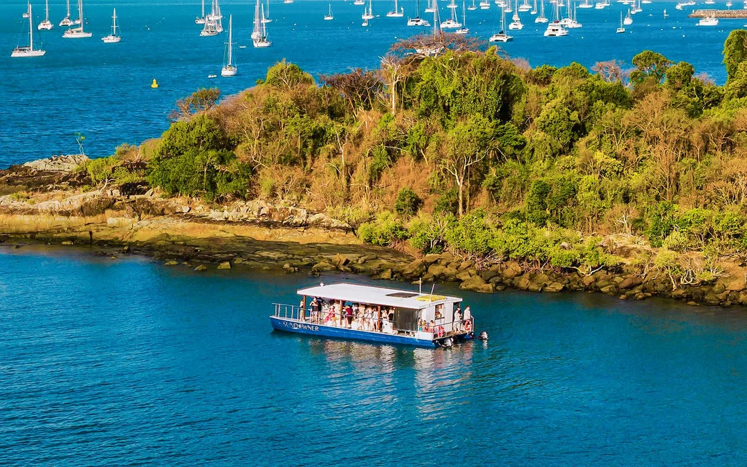 From Airlie Beach: Sundowner Whitsunday Cruise with Sparkling Wine Image 4
