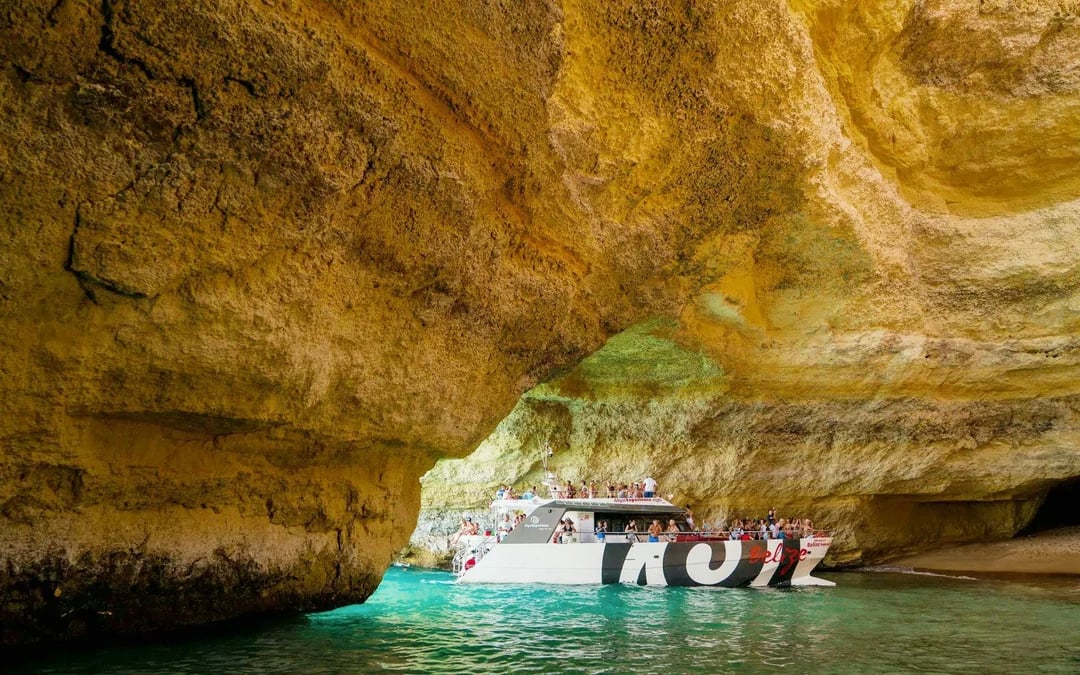 From Albufeira: Benagil Cave Catamaran Cruise & Dolphin Watching Image 4