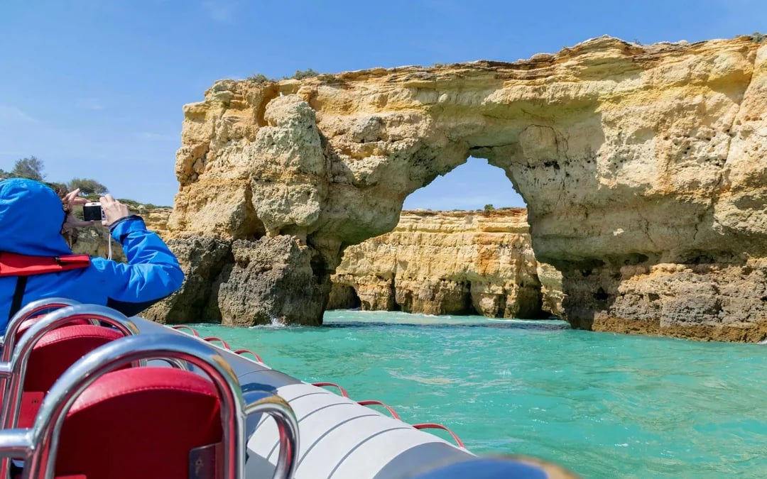 From Albufeira: Benagil Cave Speedboat Tour & Dolphin Watching Image 6