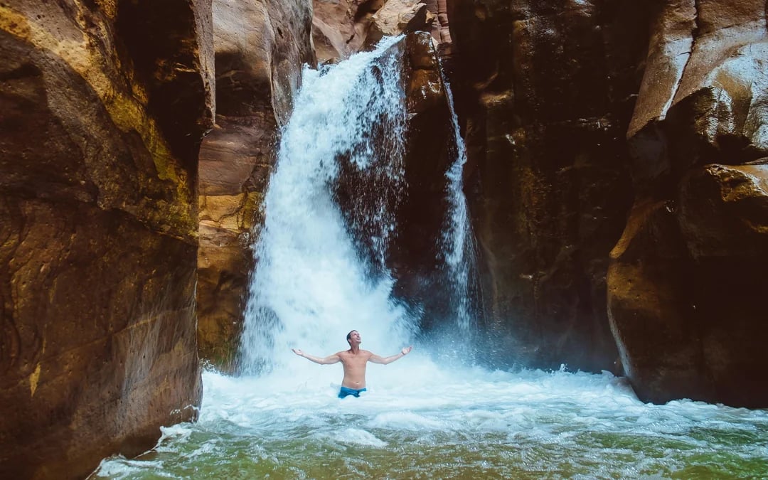 From Amman: Wadi Mujib Siq Trail Hike to the Waterfall Image 1