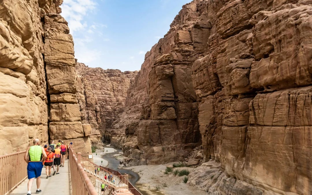 From Amman: Wadi Mujib Siq Trail Hike to the Waterfall Image 6