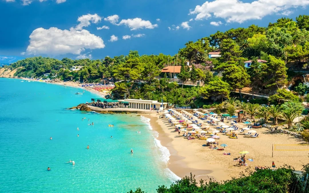 From Argostoli Port: Beach Escape To Makris Gialos Beach Image 1