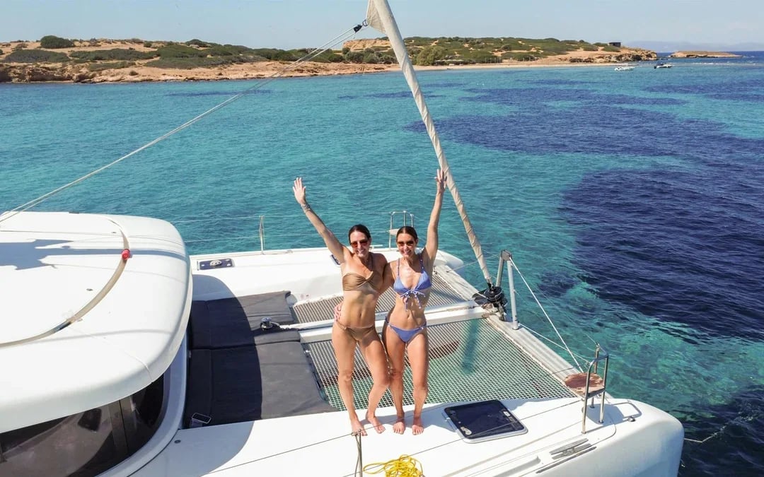 From Athens: Catamaran Cruise along Athens Riveria with Lunch & Wine Image 6