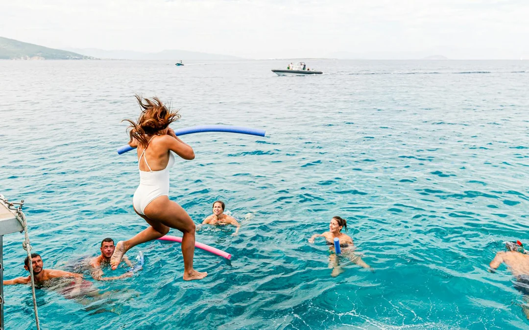 From Athens: Sunset Cruise along Athens Riviera with Music & Swimming Image 3