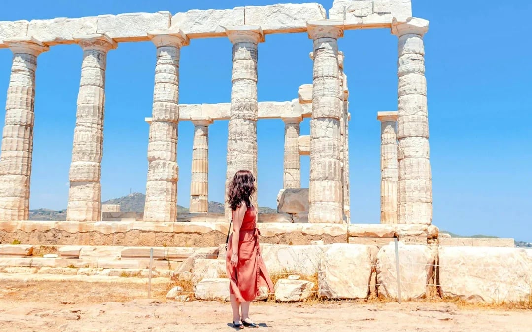 From Athens: Temple of Poseidon & Cape Sounion Sunset Tour with Entry Tickets Image 1