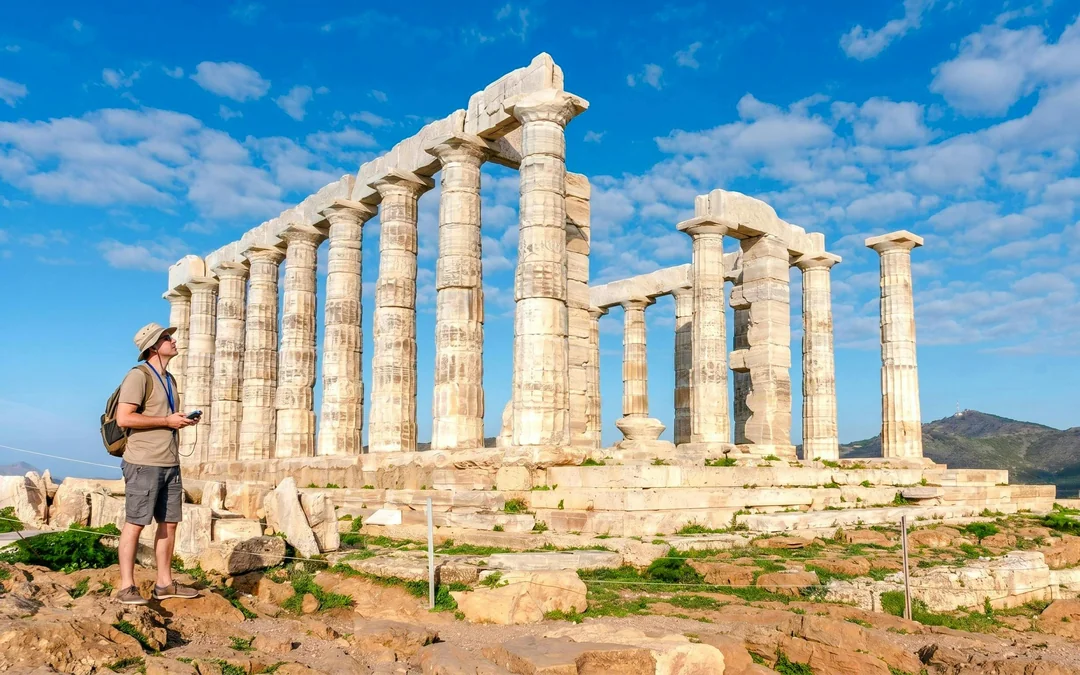 From Athens: Temple of Poseidon & Cape Sounion Sunset Tour with Entry Tickets Image 4