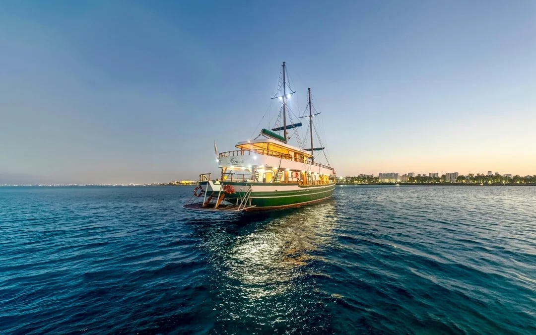 From Ayia Napa/Protaras: Blue Lagoon Sunset Cruise with Open Bar & Local Buffet Image 1