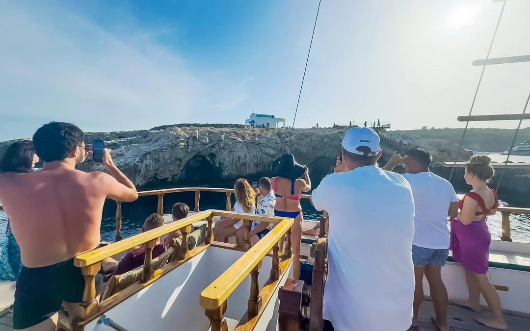From Ayia Napa/Protaras: Blue Lagoon Sunset Cruise with Open Bar & Local Buffet Image 4