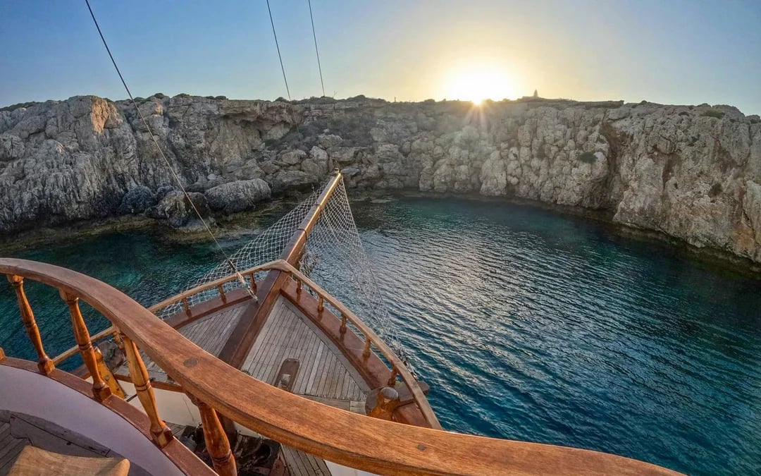 From Ayia Napa/Protaras: Blue Lagoon Sunset Cruise with Open Bar & Local Buffet Image 9