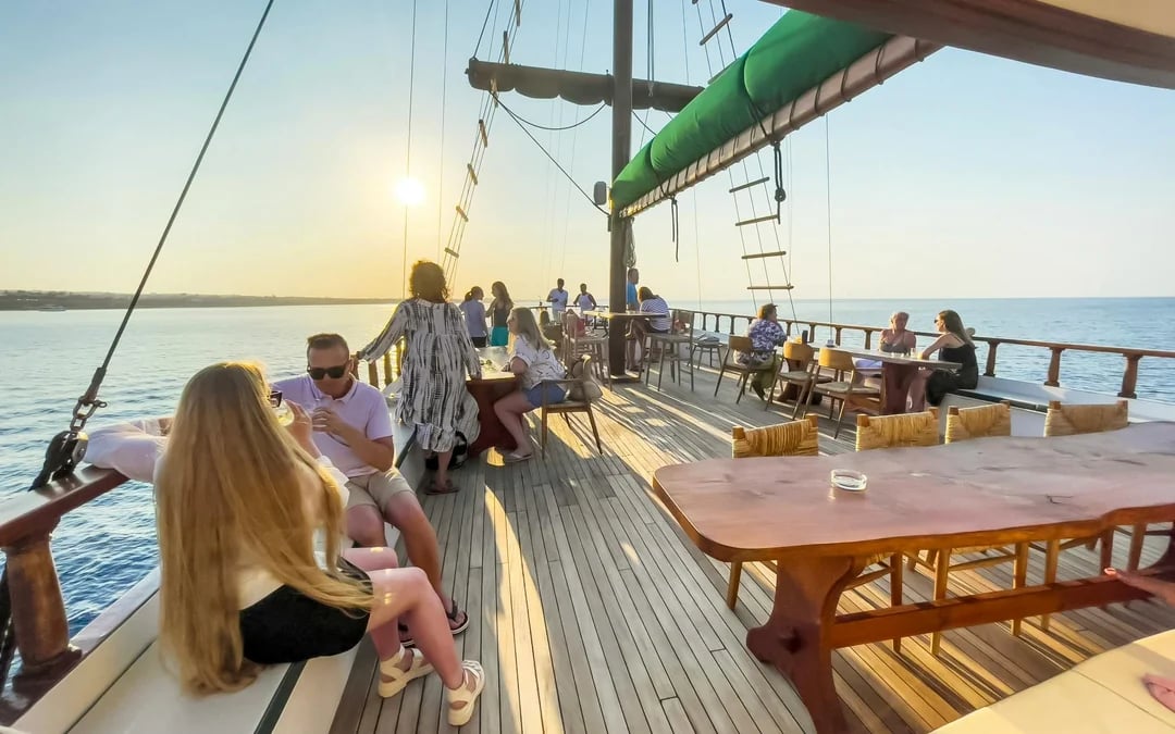 From Ayia Napa/Protaras: Blue Lagoon Sunset Cruise with Open Bar & Local Buffet Image 10