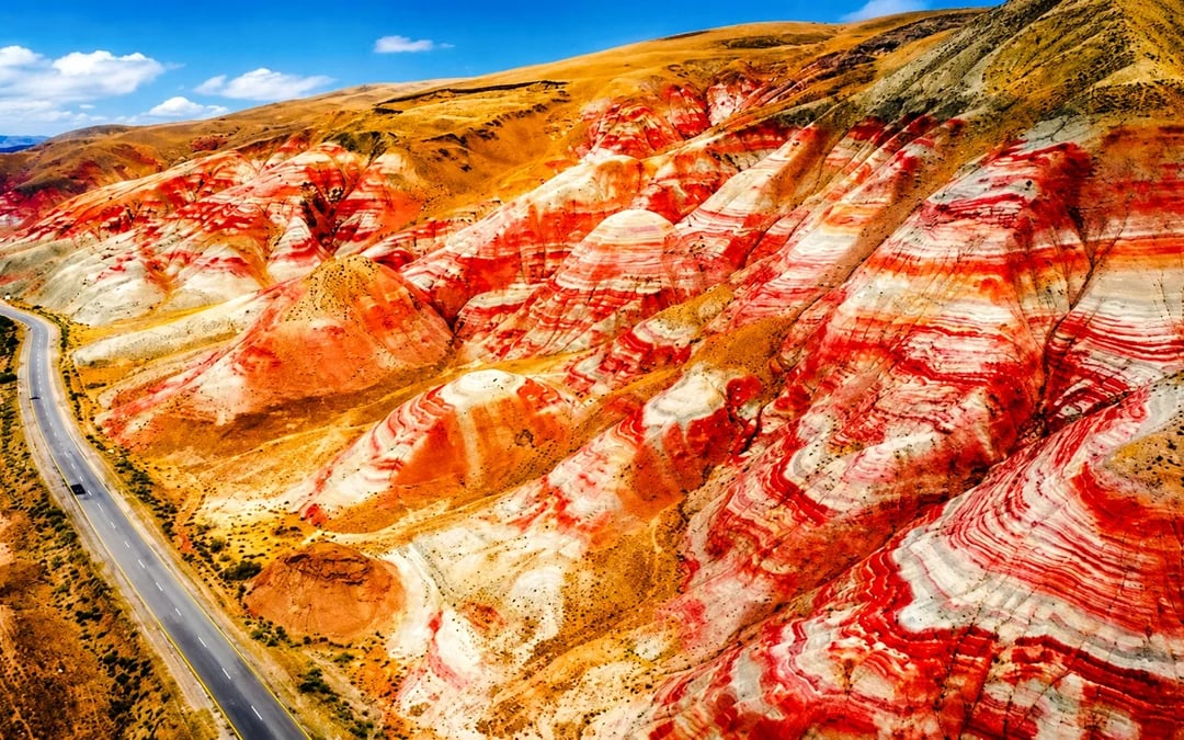 From Baku: Khinalig Village, Candy Cane Mountains, Pink Lake & Eagle Peak Tour Image 4