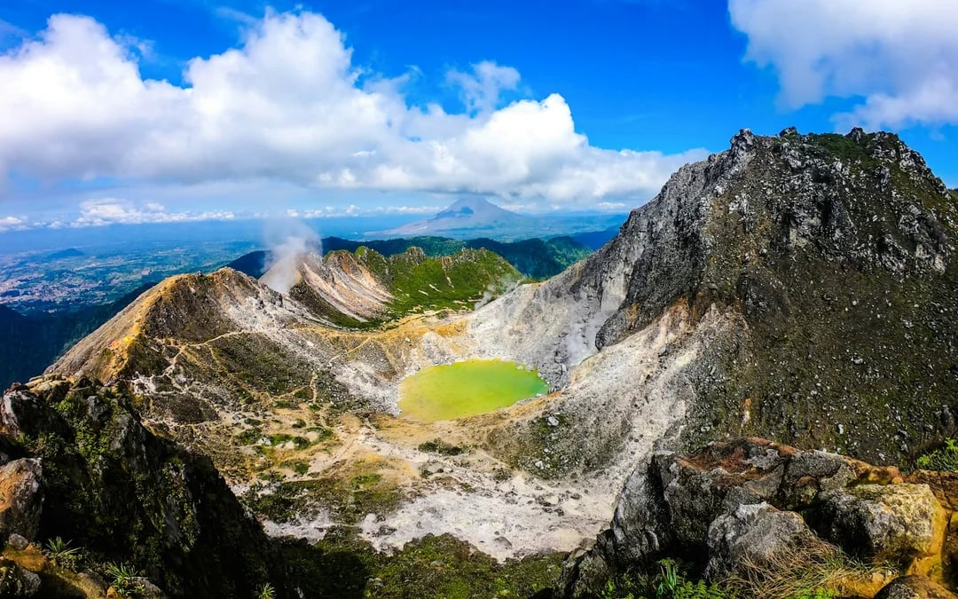 From Berastagi: Mount Sibayak Guided Hike with Hot Spring Entry Image 2