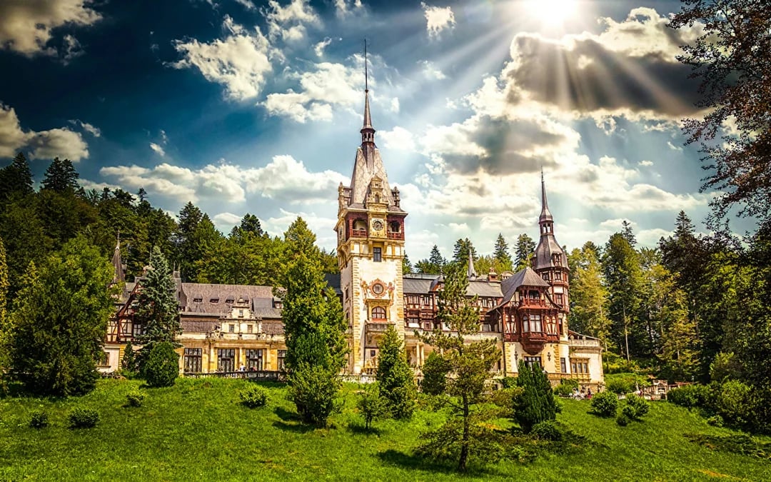 From Bucharest: Cantacuzino Wednesday Filming Location, Peleș & Bran Castles Guided Day Trip Image 7