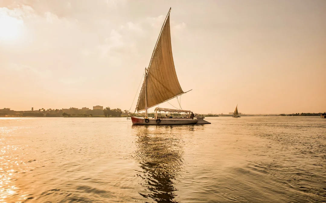 From Cairo: Half-Day Giza Pyramids & Sphinx Guided Tour with Nile Felucca Ride & Hotel Transfers Image 1