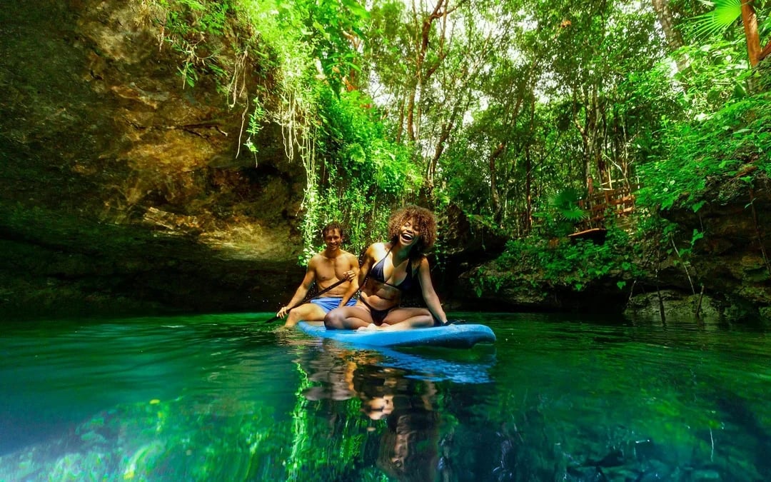 From Cancun: 3-Cenote Guided Tour with Tequila Tasting and Mayan Snack Image 3