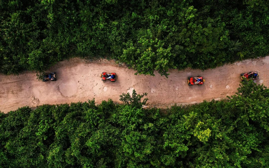 From Cancun: ATV, Ziplines & Cenote Park Extreme Adventure with Transfers Image 1
