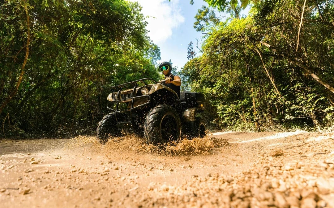 From Cancun: ATV, Ziplines & Cenote Park Extreme Adventure with Transfers Image 9