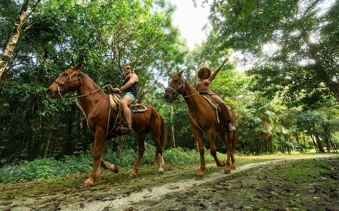 From Cancun: Horseback Riding, ATV, Ziplines & Cenote Swim with Tequila Tasting Image 1