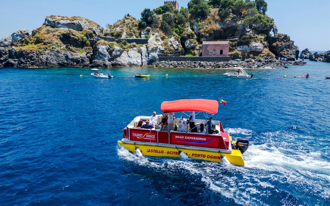 From Catania: Riviera of the Cyclops Boat Tour with Aperitif Image 2