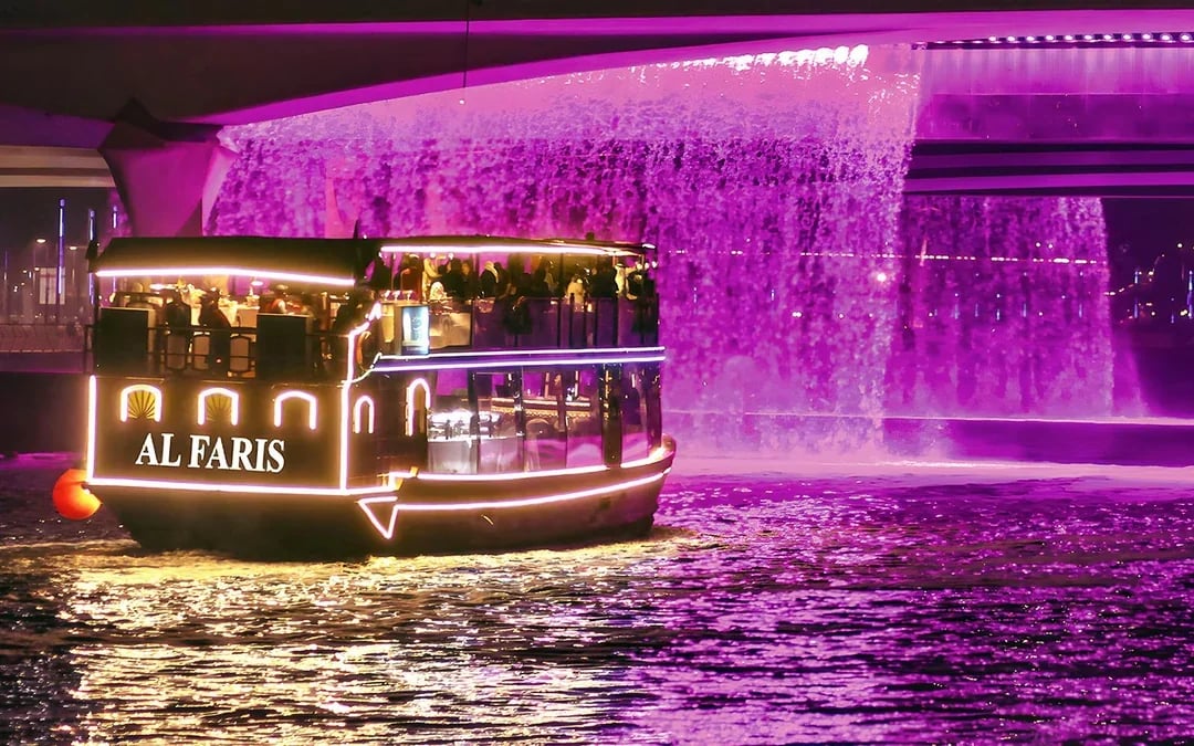 From Dubai Canal: 2-Hour Luxury Dhow Dinner Cruise with Dinner & Unlimited Drinks Image 12