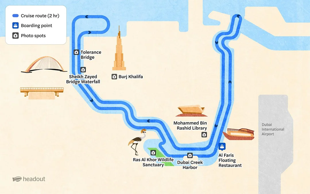 From Dubai Canal: 2-Hour Luxury Dhow Dinner Cruise with Dinner & Unlimited Drinks Image 3