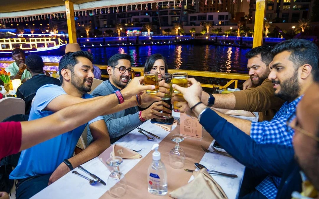From Dubai Creek: Dhow Cruise with Dinner & Live Entertainment Image 6