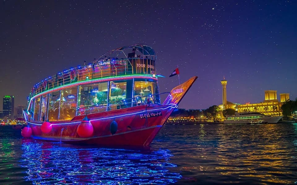 From Dubai Creek: Dhow Cruise with Dinner & Live Entertainment Image 7