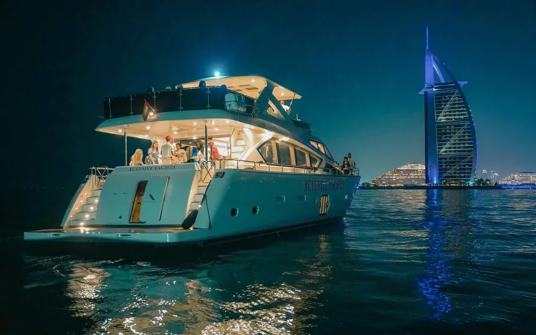 From Dubai Harbour: 2-Hour Luxury Yacht Tour with BBQ Options Image 9