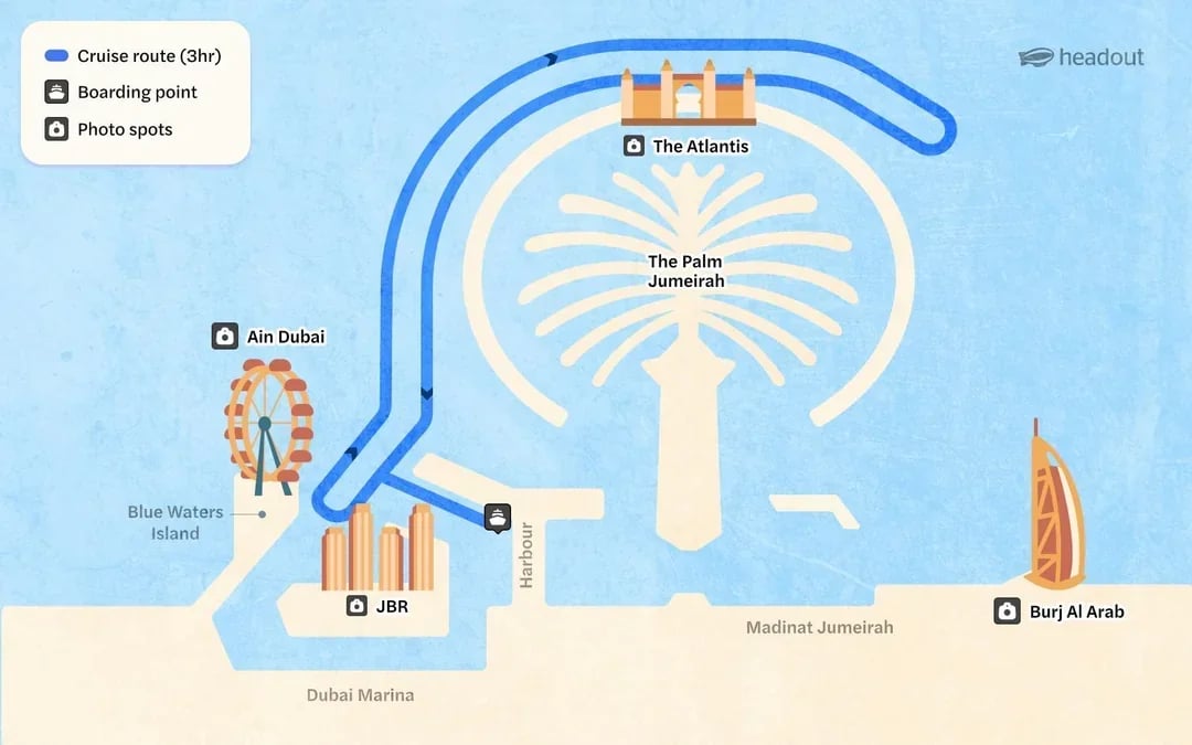 From Dubai Harbour: 3-Hour Superyacht Tri-Deck Cruise with Dining, Open Bar & Live DJ Image 3