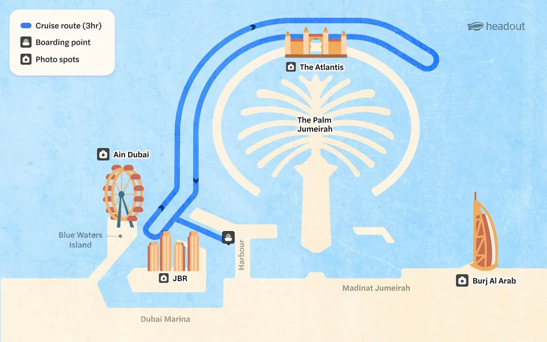 From Dubai Harbour: 3-Hour Superyacht Tri-Deck Cruise with Dining, Open Bar & Live DJ Image 3