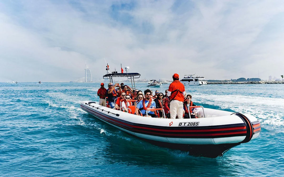 From Dubai Marina: 1.5-Hour Sightseeing Speedboat Tour of Dubai Marina, Burj Al Arab & Atlantis Image 1