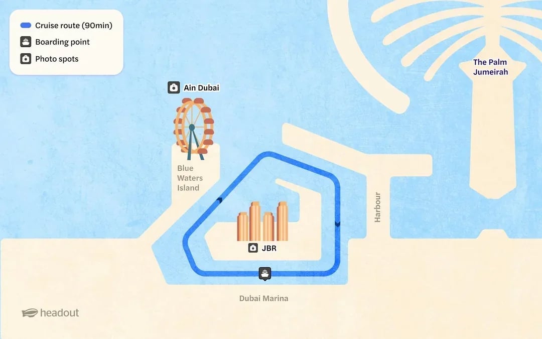 From Dubai Marina: 1.5-Hour Sunset/Dinner Cruise with Open Bar, Live Music & International Buffet Image 3