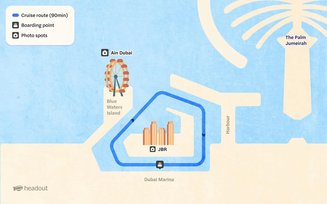 From Dubai Marina: 1.5-Hour Sunset/Dinner Cruise with Open Bar, Live Music & International Buffet Image 3