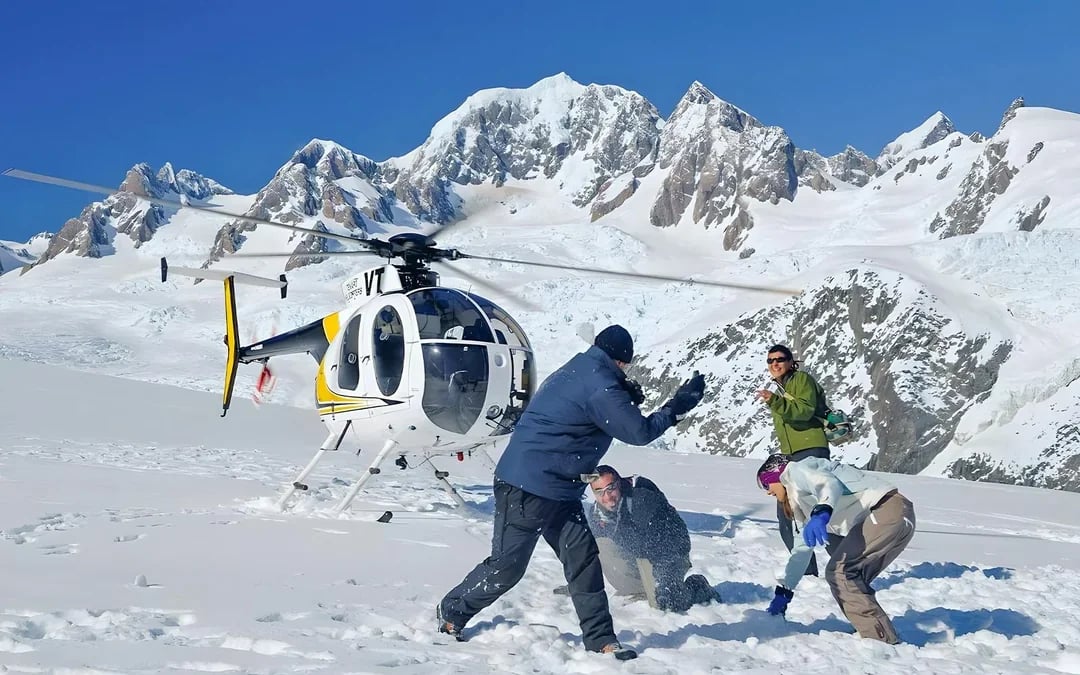 From Fox Glacier: Scenic Helicopter Flight Tour with Snow Landing Image 6