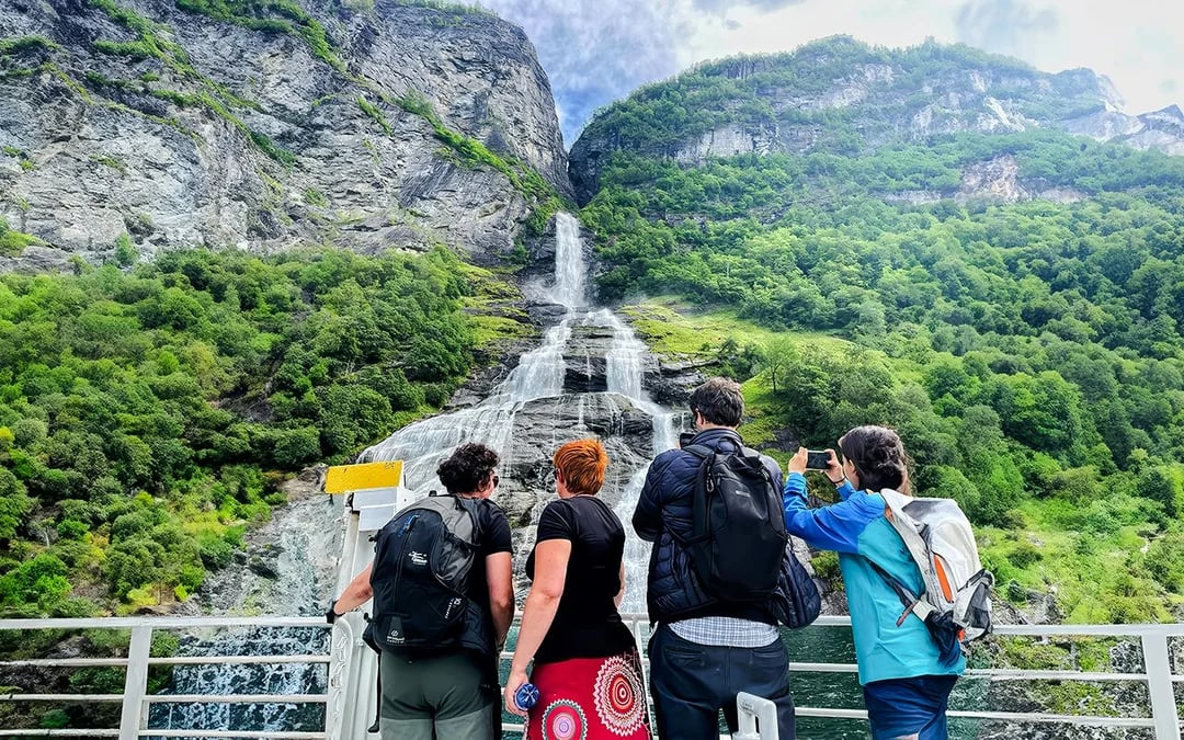 From Geiranger: Fjord Boat Tour With Waterfall Tasting Image 4