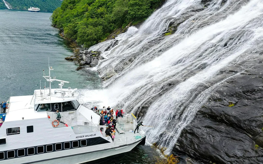 From Geiranger: Geiranger Fjord Boat Tour With a Stop in Hellesylt Village Image 1