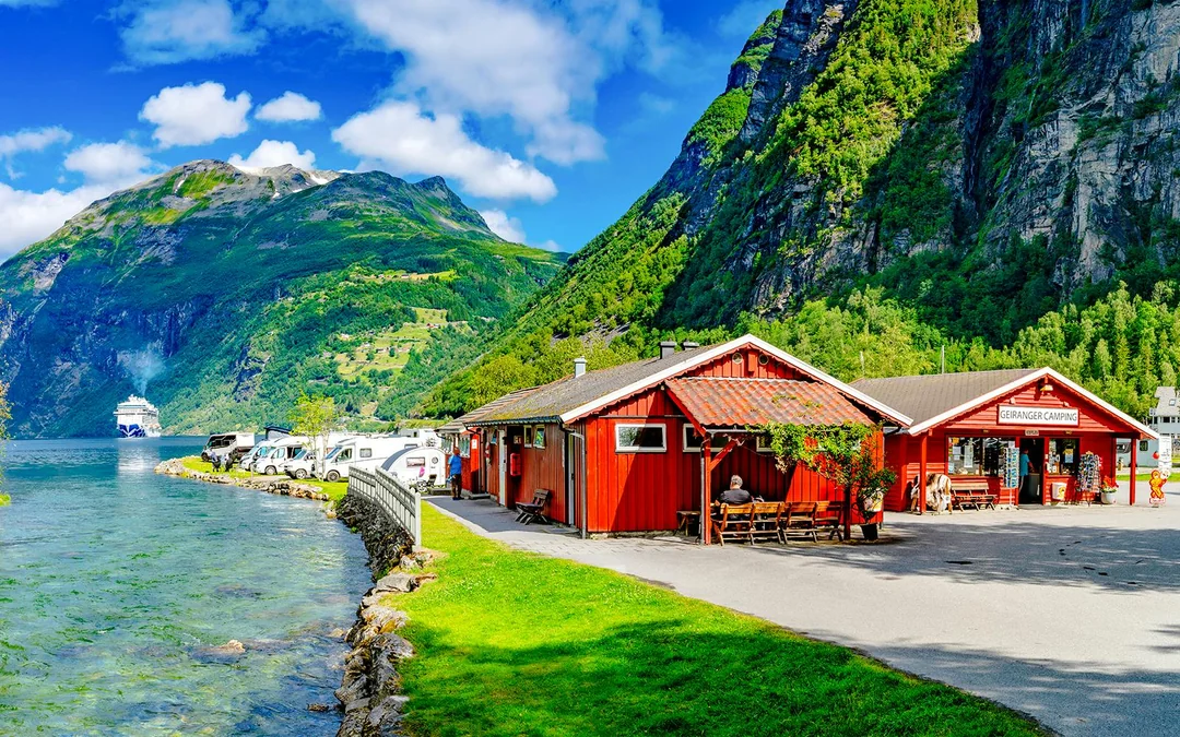 From Hellesylt: Geiranger Fjord Boat Tour With a Stop in Geiranger Village Image 2