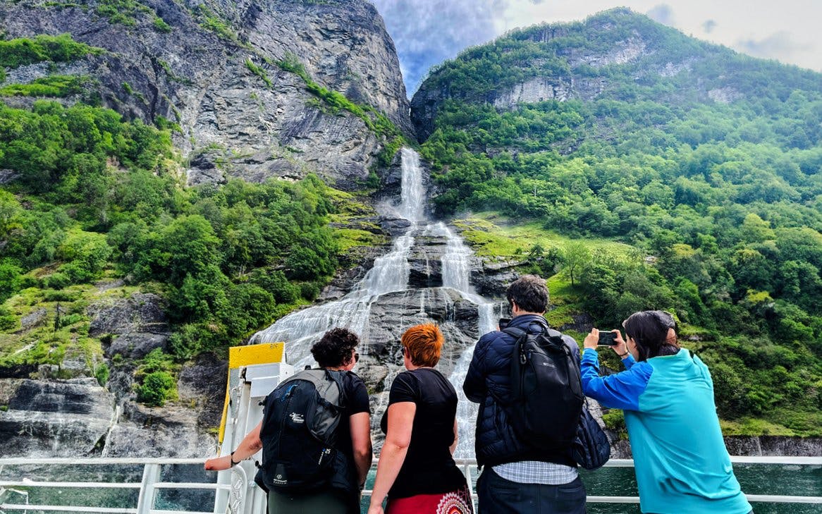 From Hellesylt: Geiranger Fjord Boat Tour With a Stop in Geiranger Village Image 4