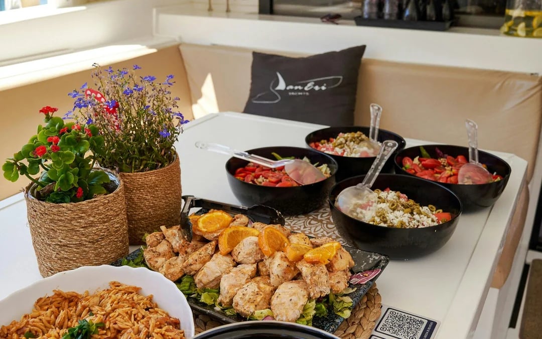 From Heraklion: Dia Island Luxury Catamaran Cruise with Brunch & Water Activities Image 6