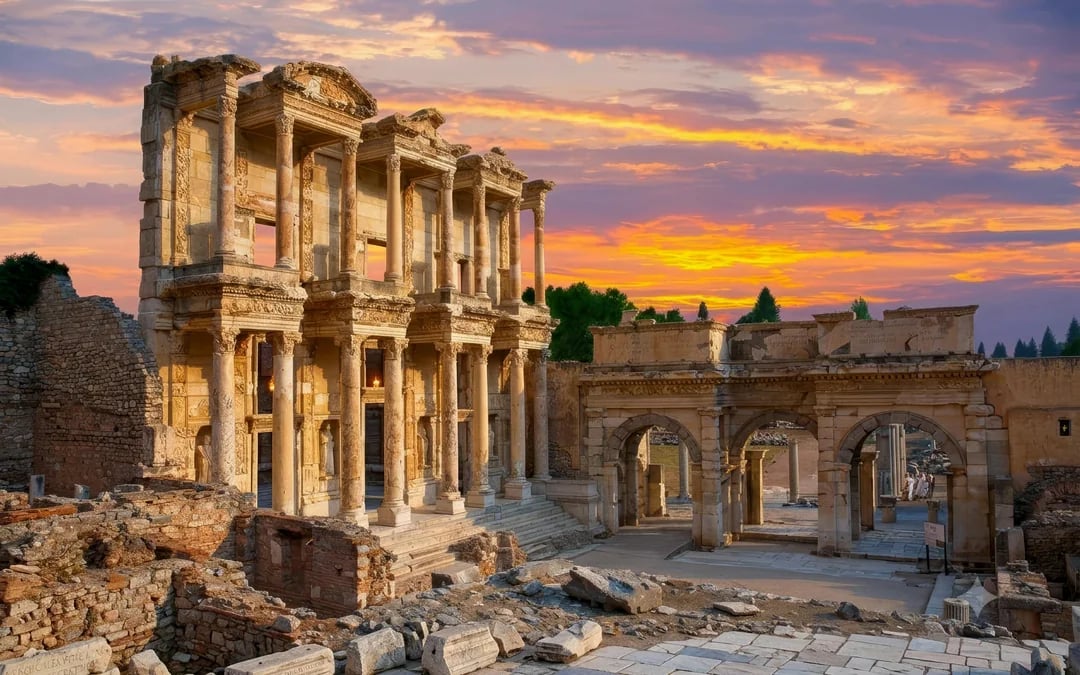 From Izmir Airport & Cardak Airport: Private VIP Ephesus & Pamukkale Day Tour Image 1